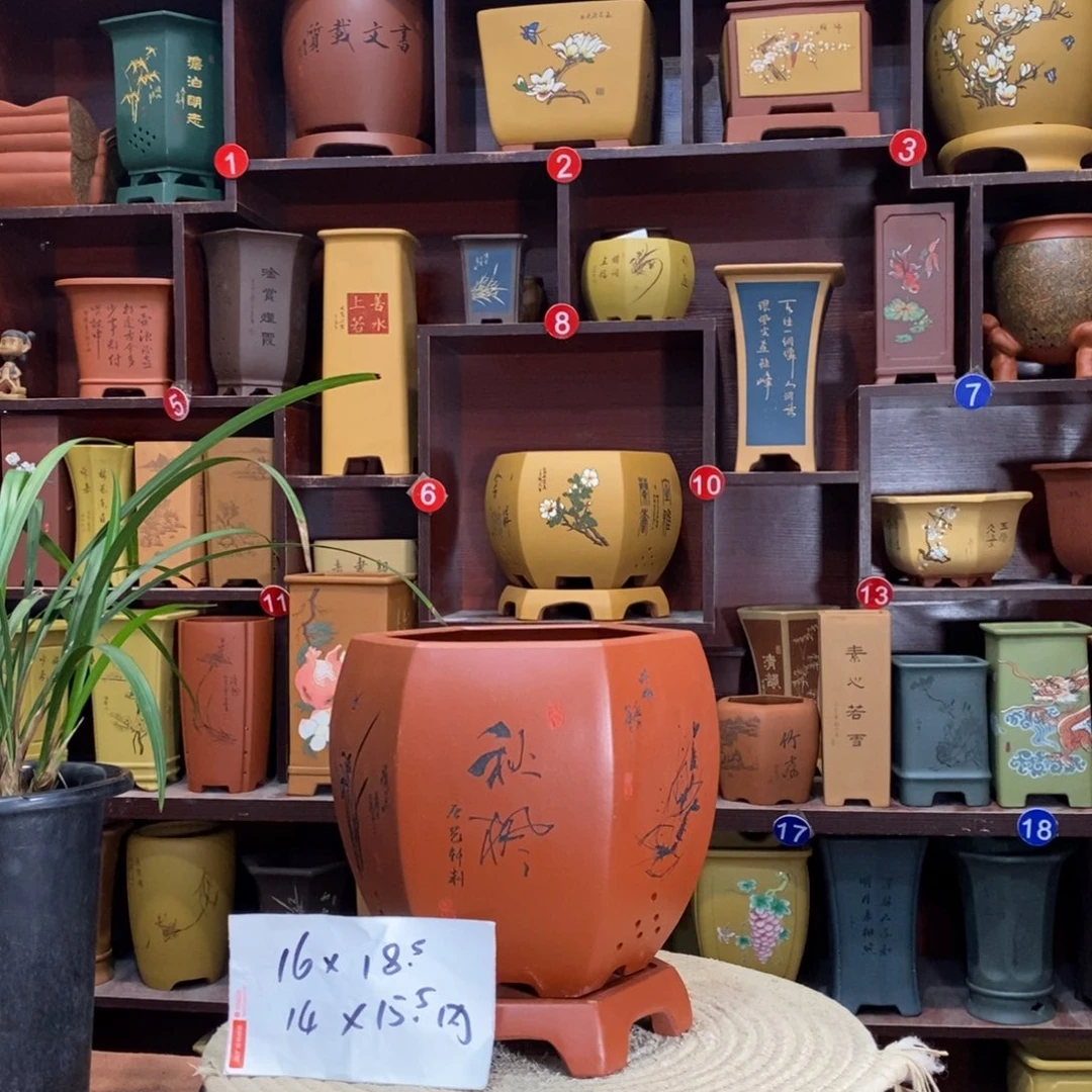 紫砂艺术紫砂花盆