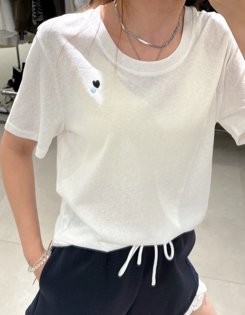 96957-刺绣爱心简约百搭短袖-BOENSESI