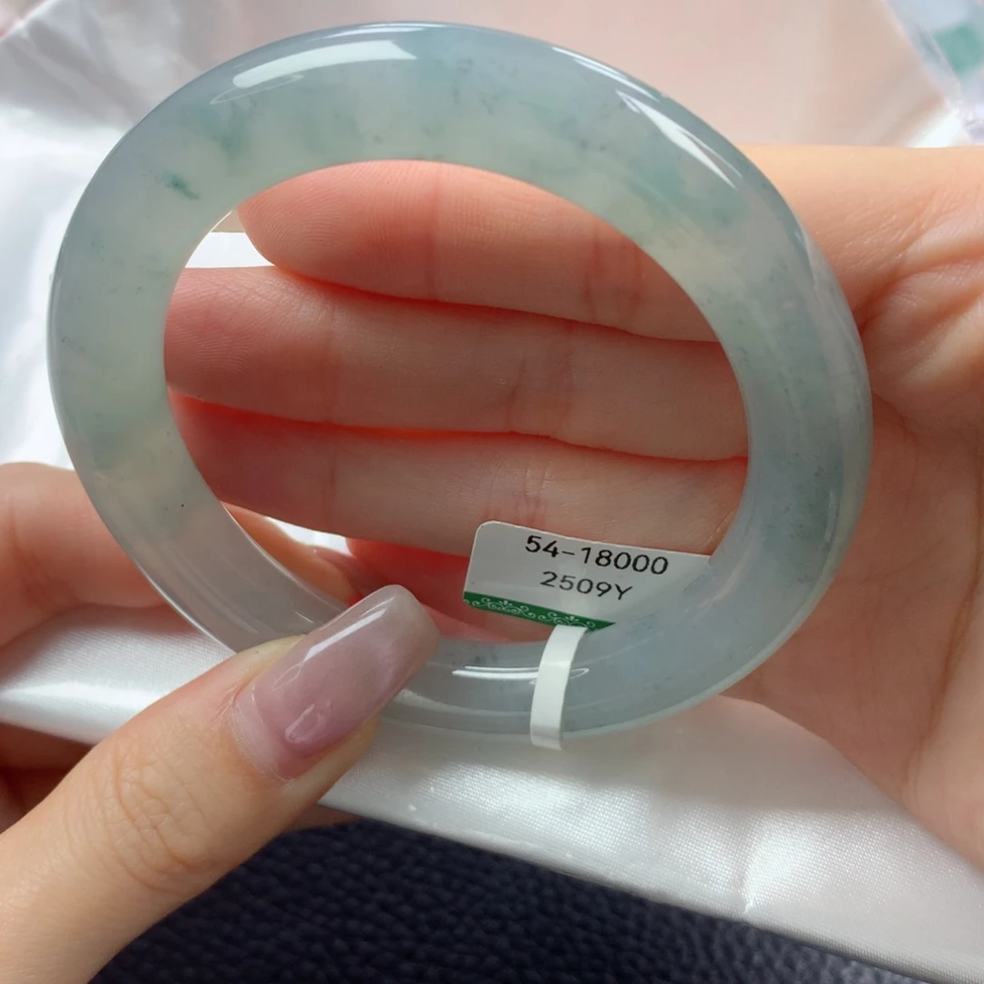 未镶嵌手镯翡翠54圆条