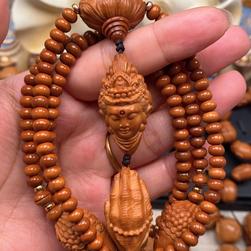 【闪购商品】橄榄核吊坠橄榄手工雕刻工艺