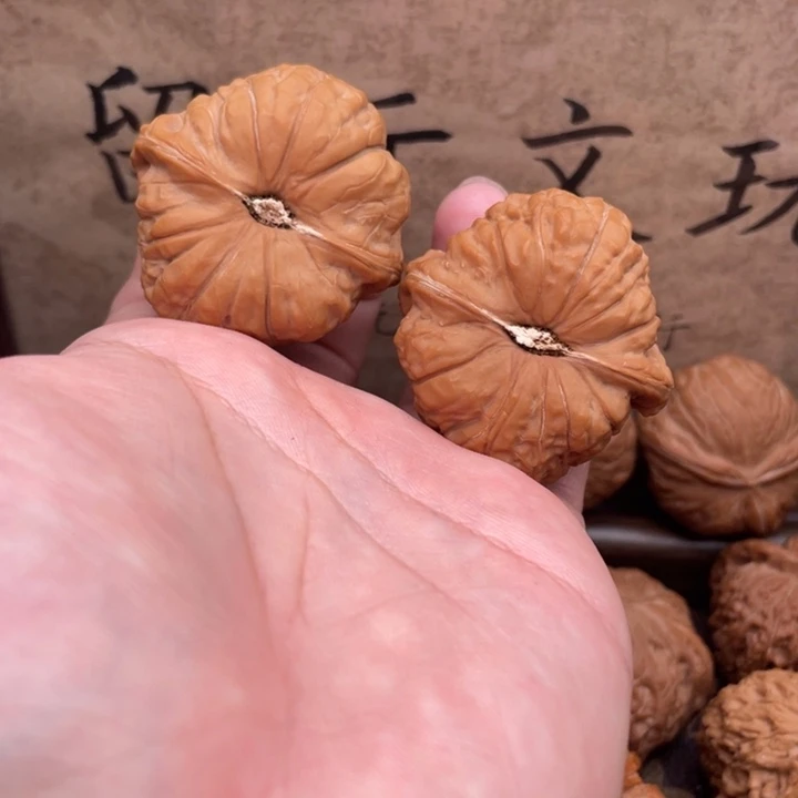 不***福文玩核桃把件41南瓜