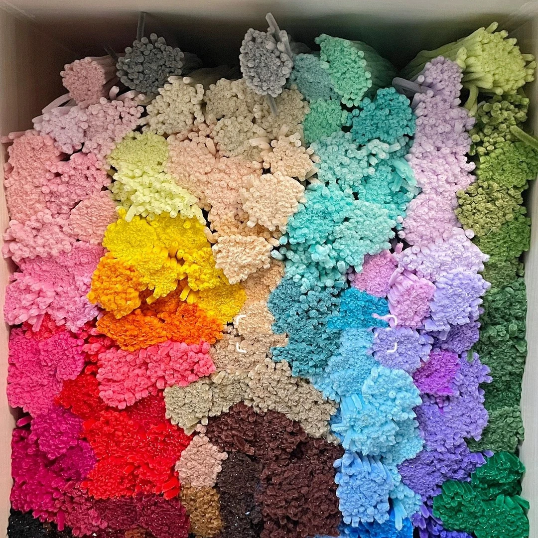 加绒加密扭扭棒手工diy自制作扭扭花束彩色材料包毛根条马卡龙