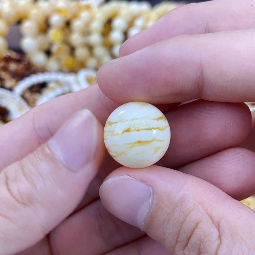 未镶嵌琥珀手链美*家17+mm虎皮纹