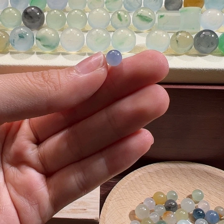 翡翠散珠天然缅甸翡翠A货6.0