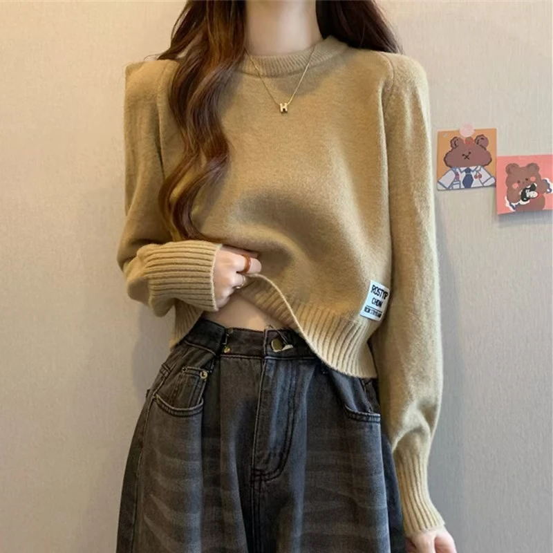 小个子秋冬款打底套头毛衣