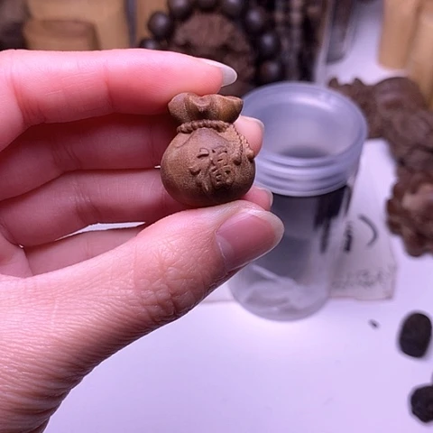 檀香木吊坠檀香钱袋子