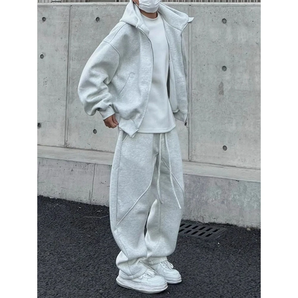 维多利亚网红潮流百搭运动休闲套装男秋冬时尚痞帅长袖长裤两件套