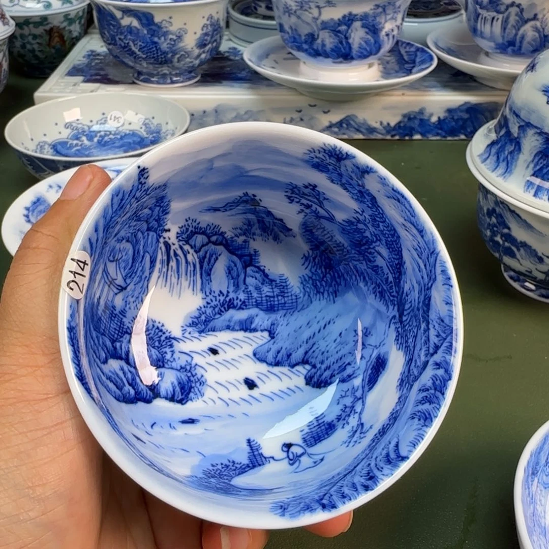 景德镇纯手绘茶具圆圆214