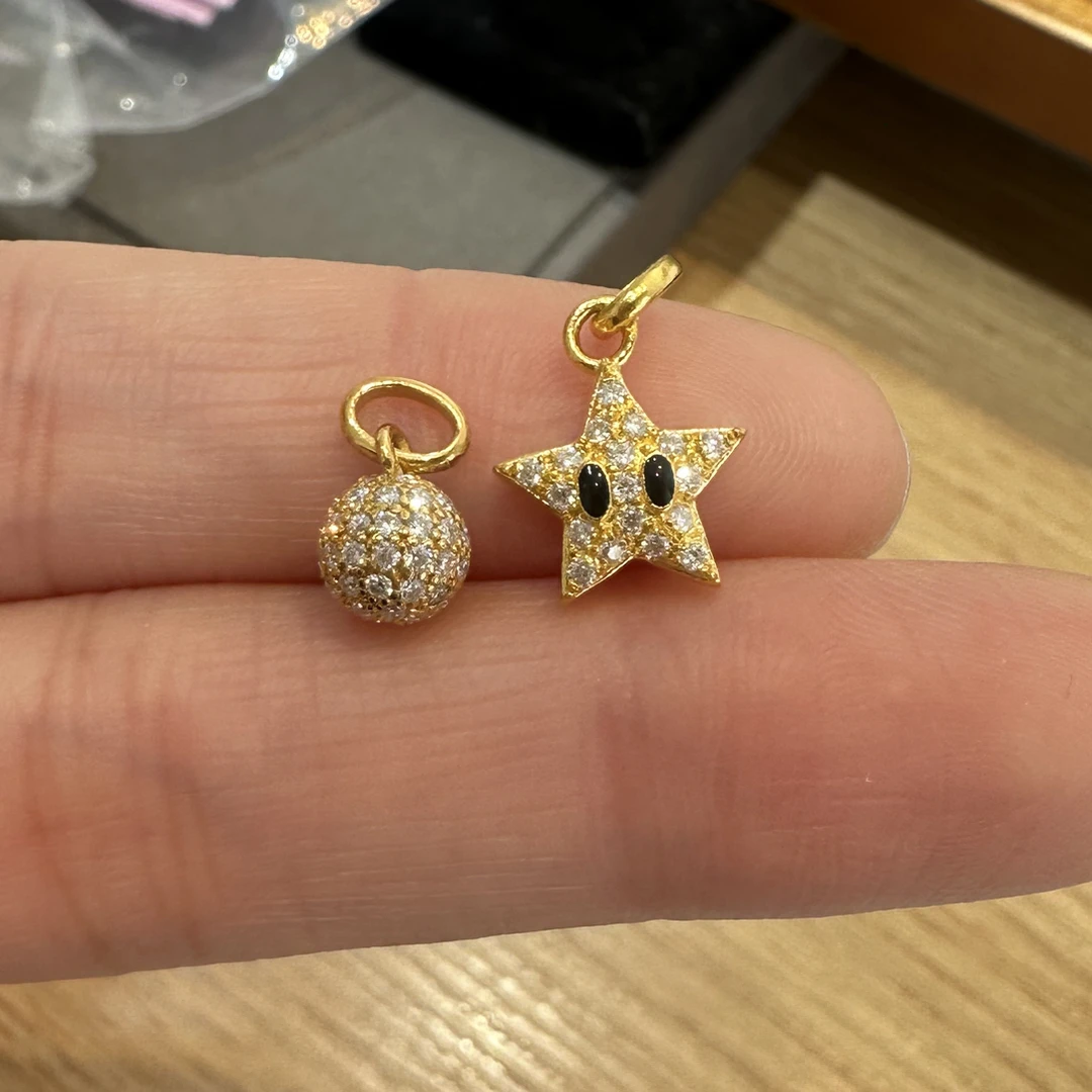足金999 黄金5G工艺 吊坠