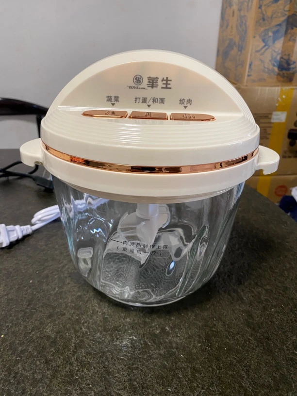 华生家用3L绞肉机电动和面打蛋多功能搅拌机