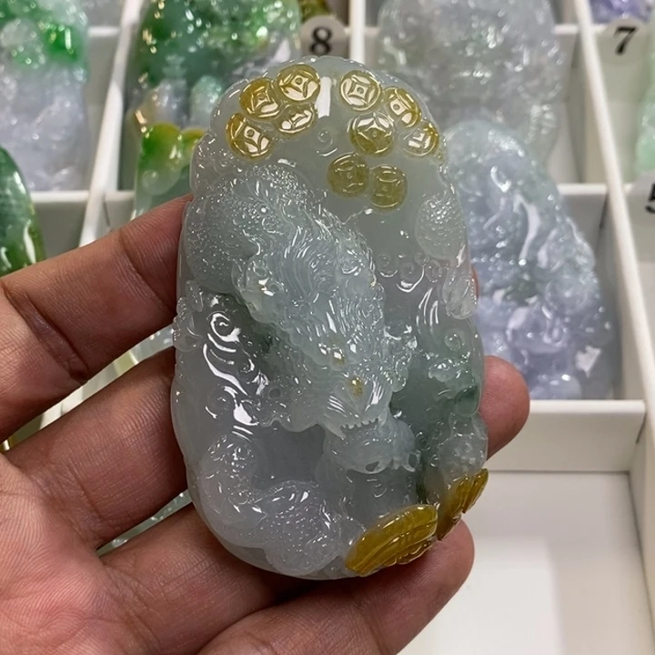 颈饰未镶嵌翡翠海****大龙