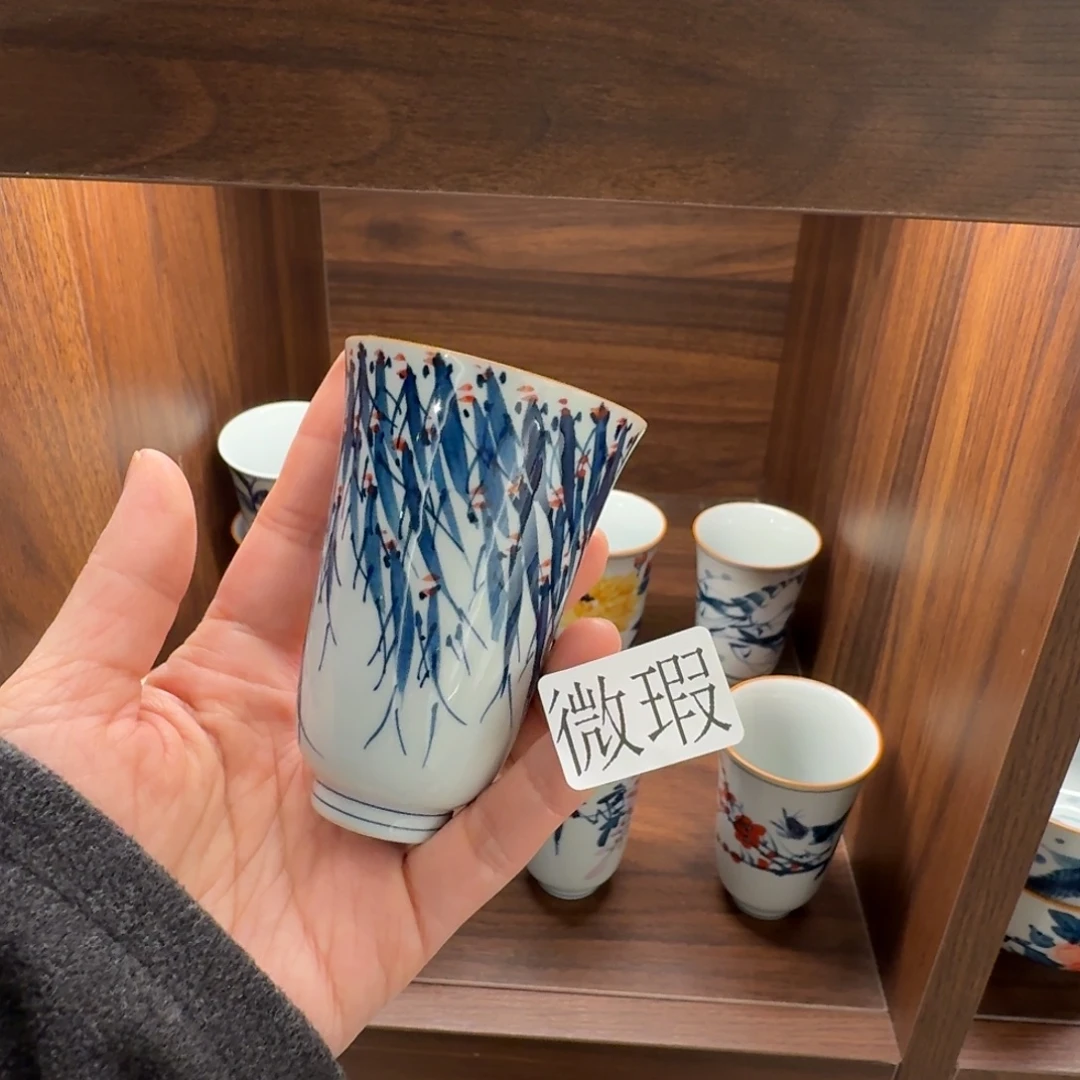 釉下彩纯手绘微瑕