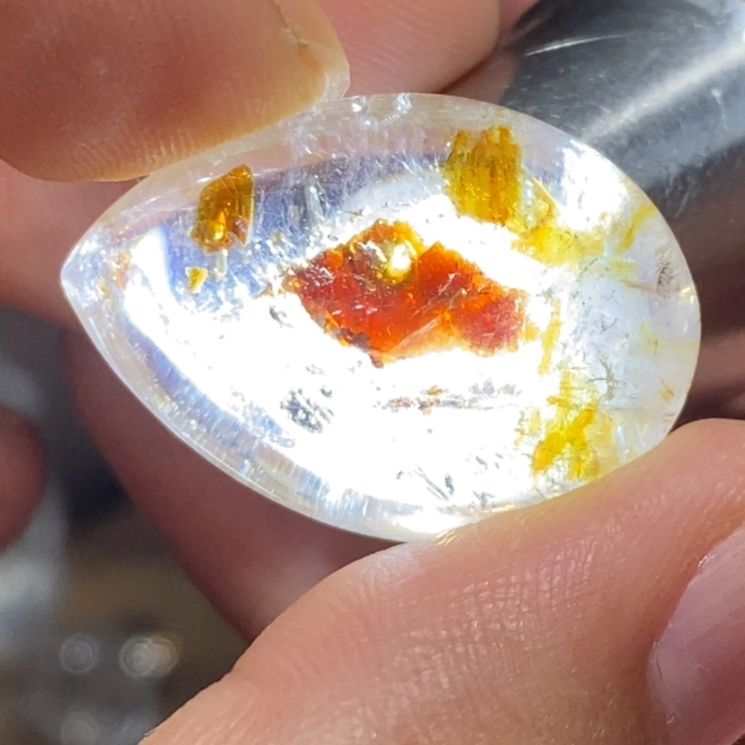 未镶嵌珠宝半成品水晶油胆水胆闪灵骸骨