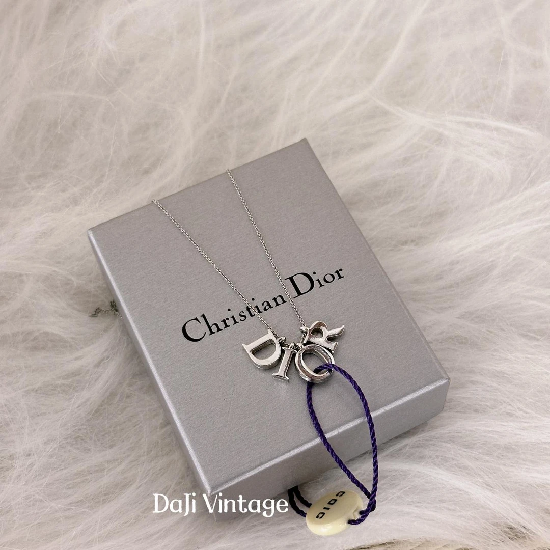 大吉中古/Dior迪奥字母项链银色