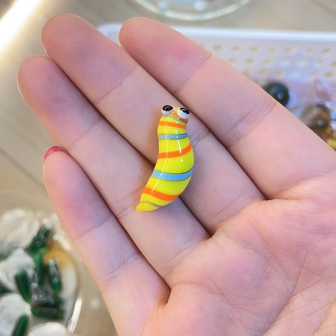 琉璃手工艺品虫子