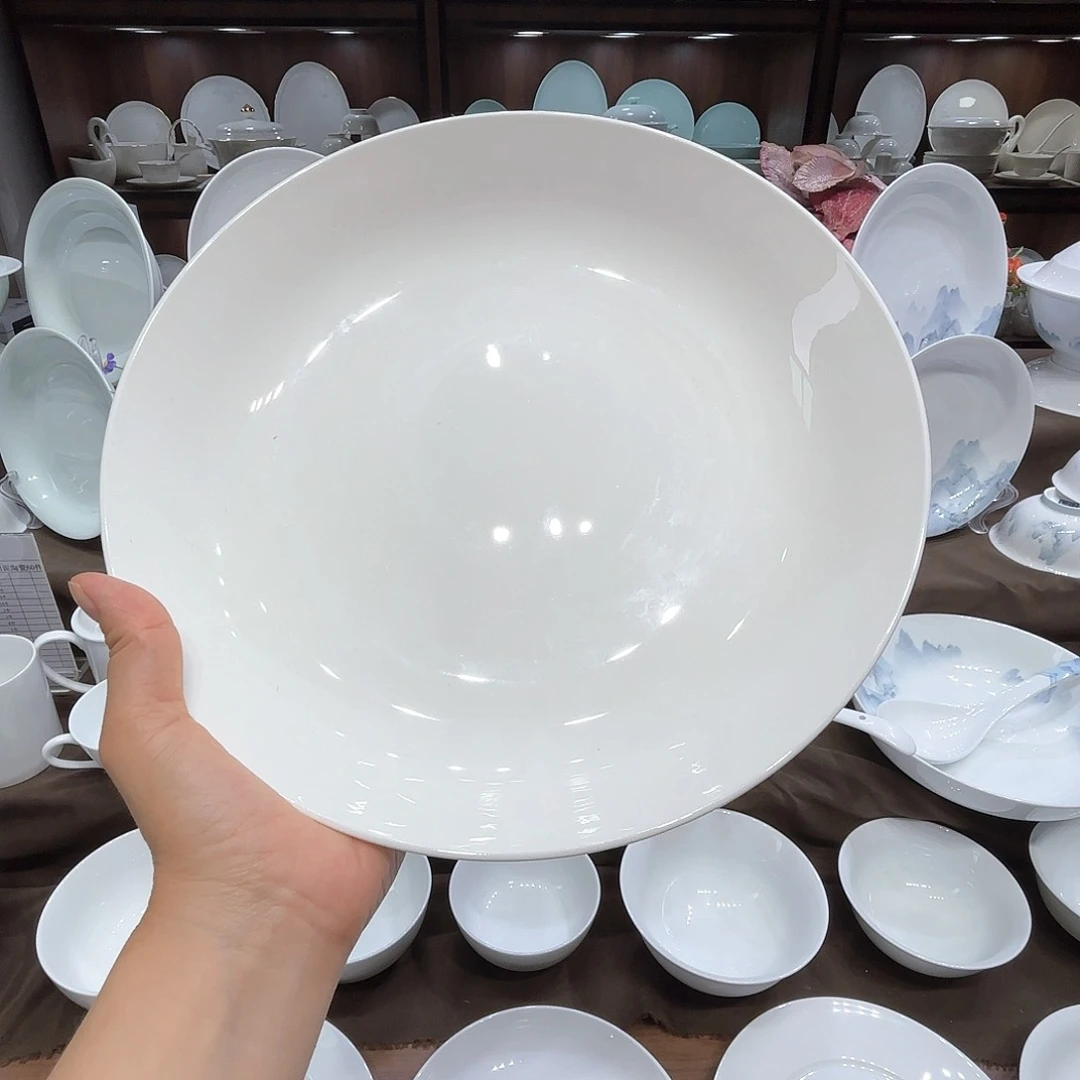 瓷10寸深盘6个。