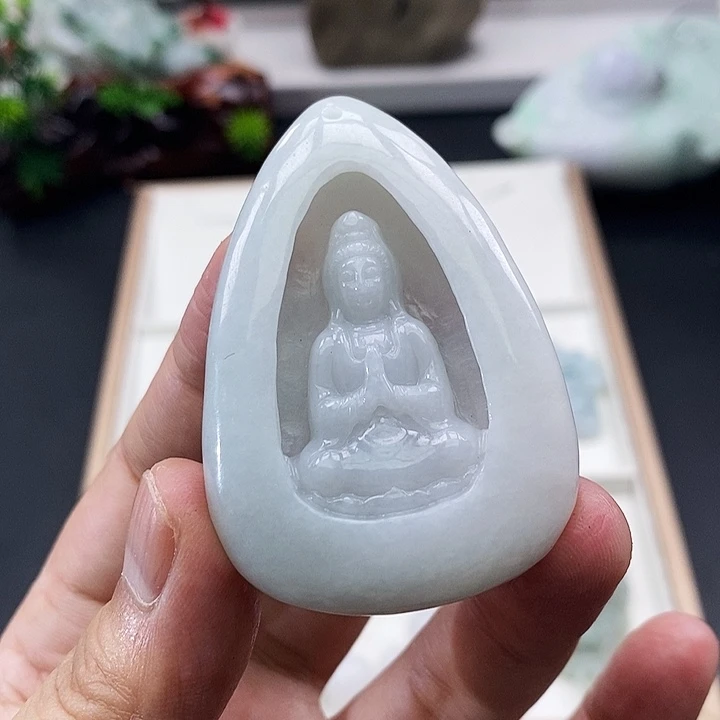 颈饰未镶嵌翡翠缅甸天然翡翠A货