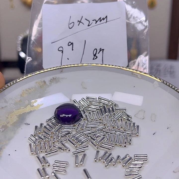 紫晶颈饰银S925镶嵌紫晶925镶嵌23