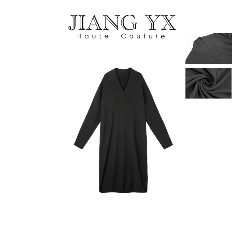 【黎老板专属】女装长款V领毛衫10110IX331S0027