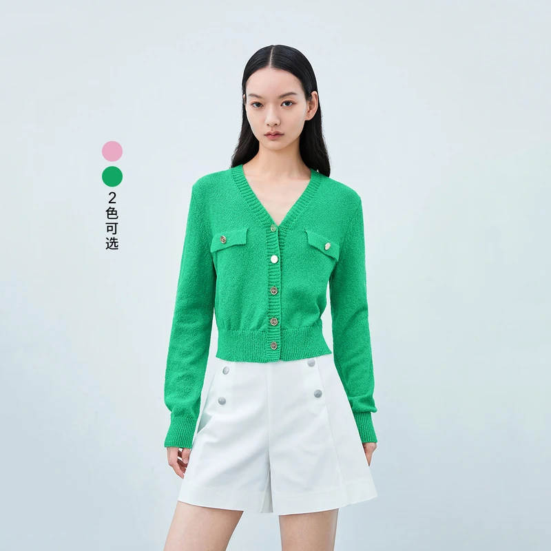 【商场同款】LILY夏新款女装毛针织衫123210TC360