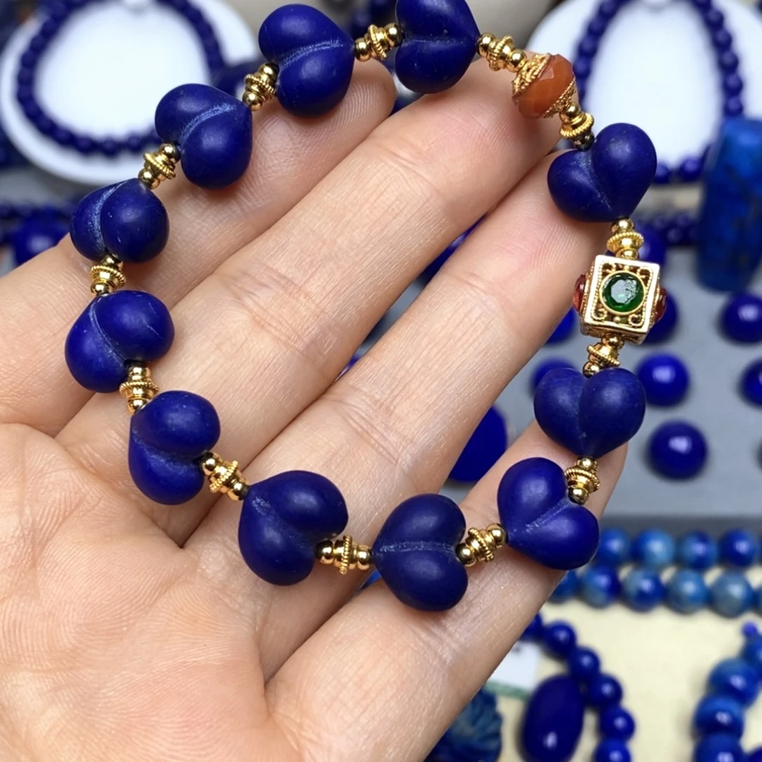 青金石未镶嵌手链