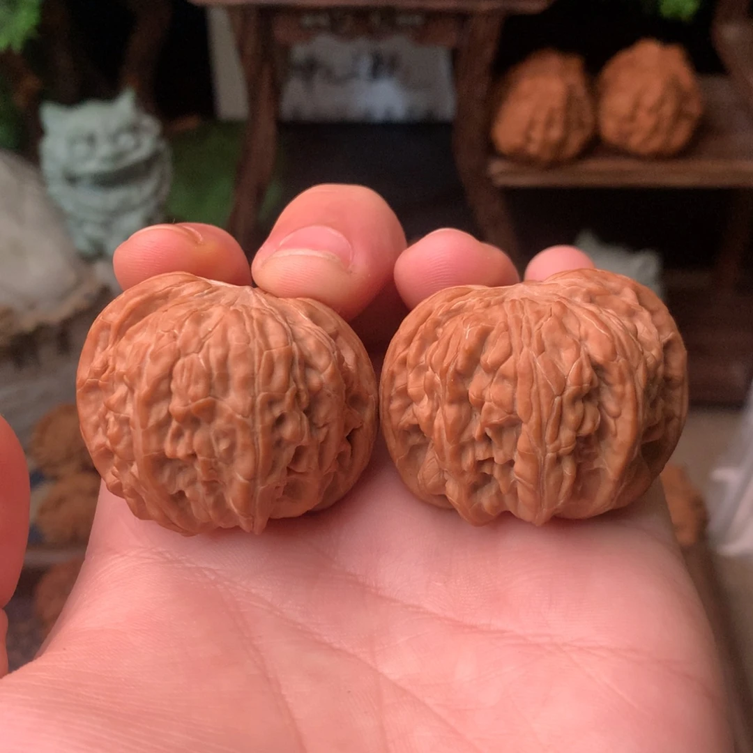 文玩核桃把件42尺寸全品头货蝴蝶磨