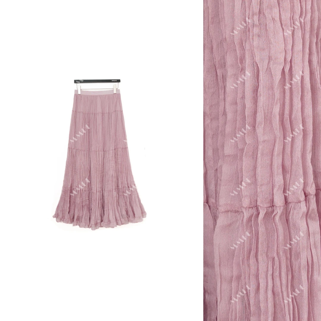 【花房】新中式春夏季改良马面裙百搭松紧高腰半裙LY-G8325