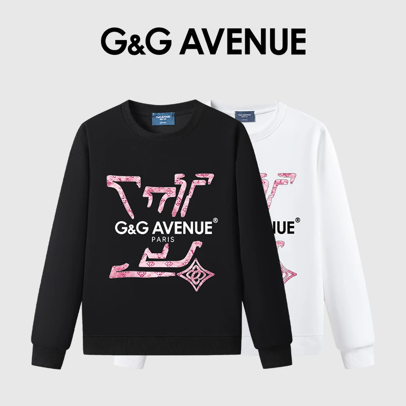 法国G&G AVENUE轻奢经典秋季上衣休闲圆领卫衣男女同款-GW2523023