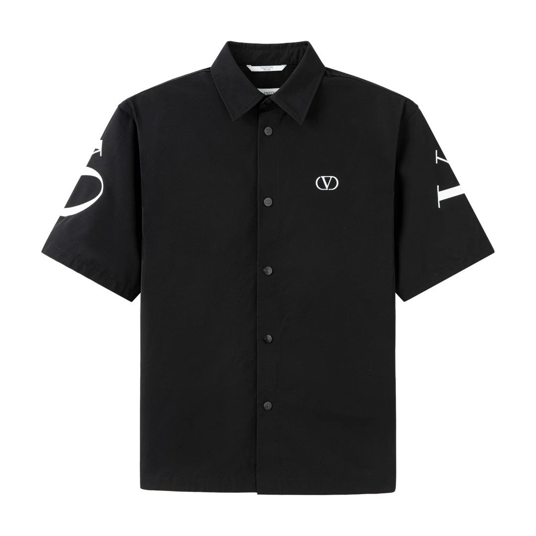 Valentino orlandi 男士经典春夏时尚百搭衬衫夹克短袖