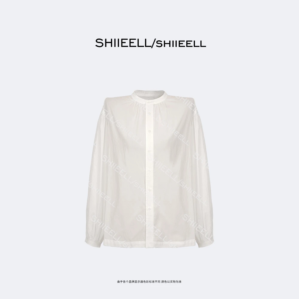 SHIIEELL【仙气薄衫】仙气棉感超薄微透宽松衬衫W0898