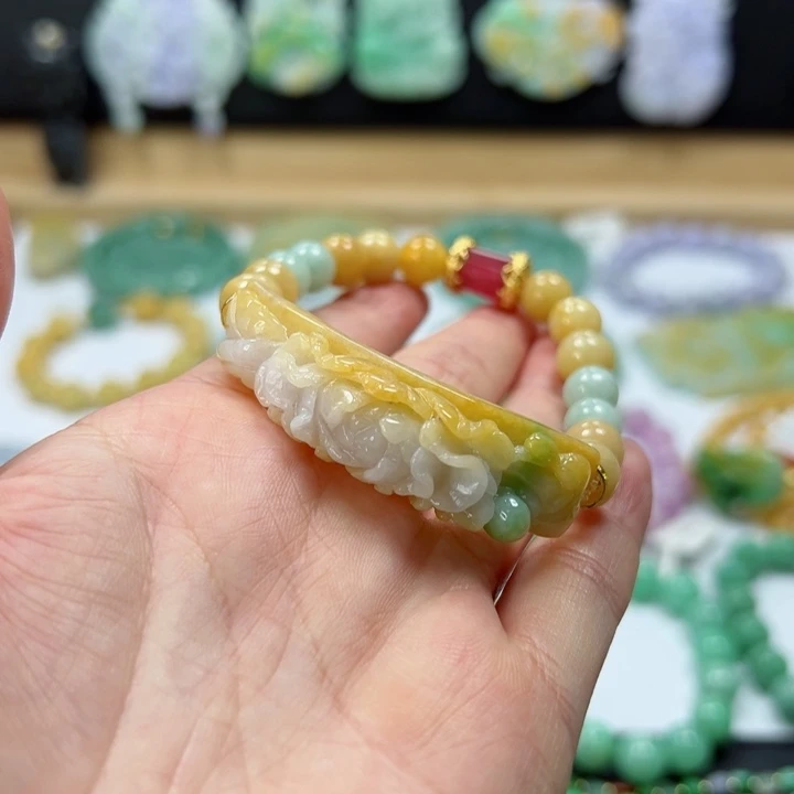未镶嵌手链翡翠手牌