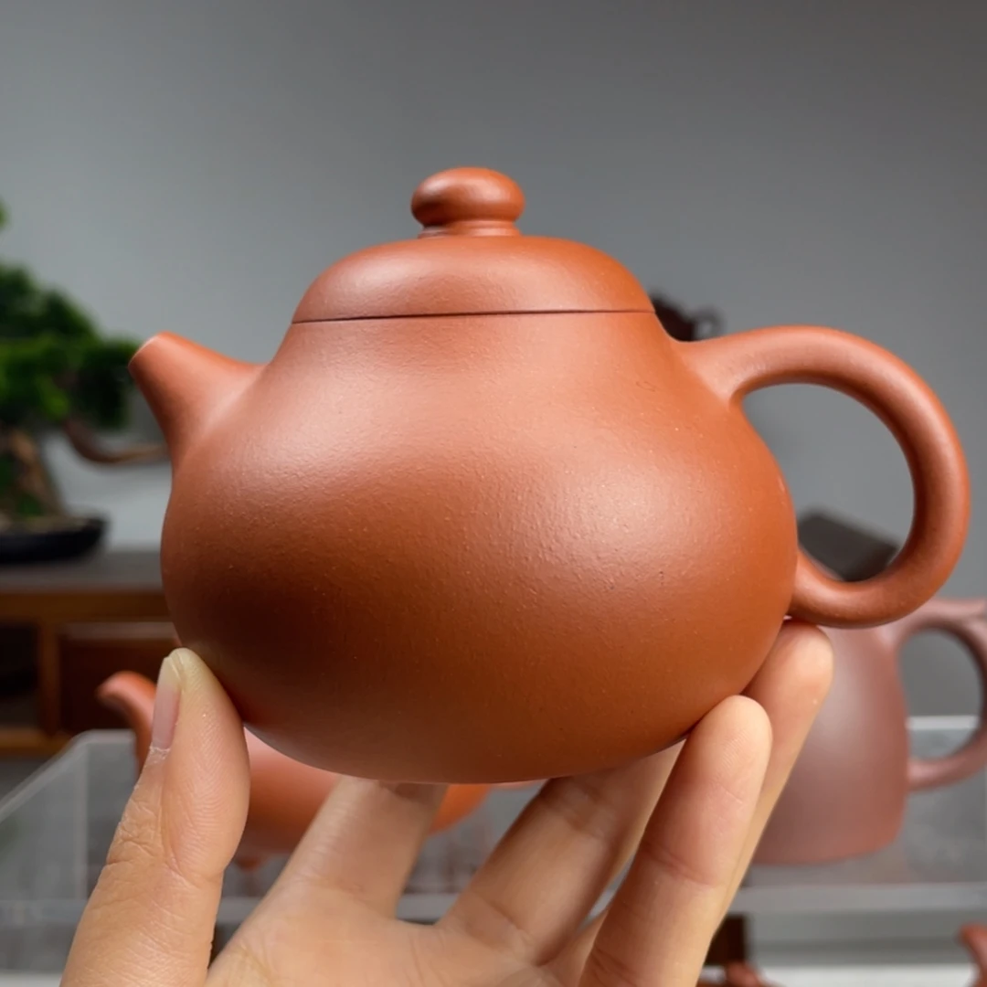 【闪购商品】紫砂茶壶喝****桃生料朱泥文旦容量220cc