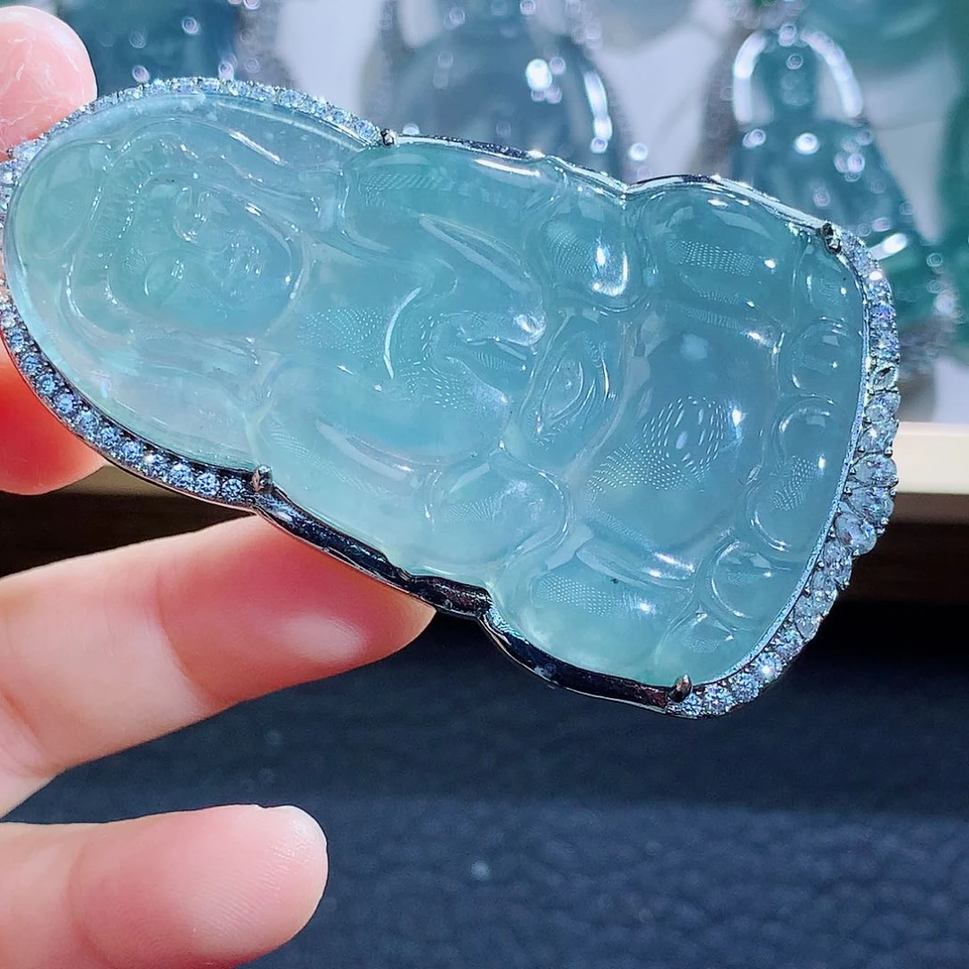 未镶嵌挂件翡翠翡翠