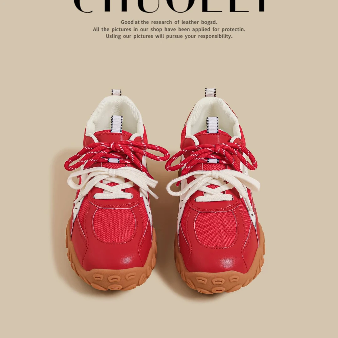 鞋子女款爆款2025新款带德训鞋女厚底轮胎运动老爹鞋阿甘休闲潮鞋