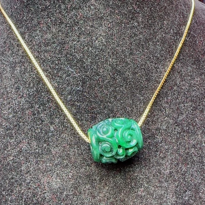 翡翠颈饰未镶嵌天然A货56