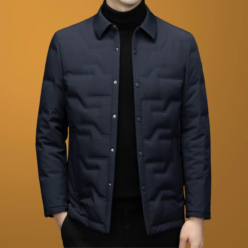 秋季新款中老年加厚保暖外套爸爸装上衣男士秋冬棉服棉衣行政棉袄