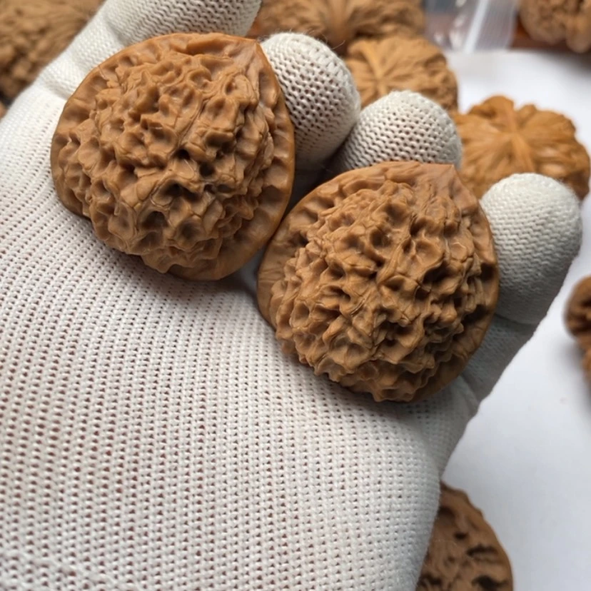 【闪购商品】文玩核桃把件家*24鱼鳞纹