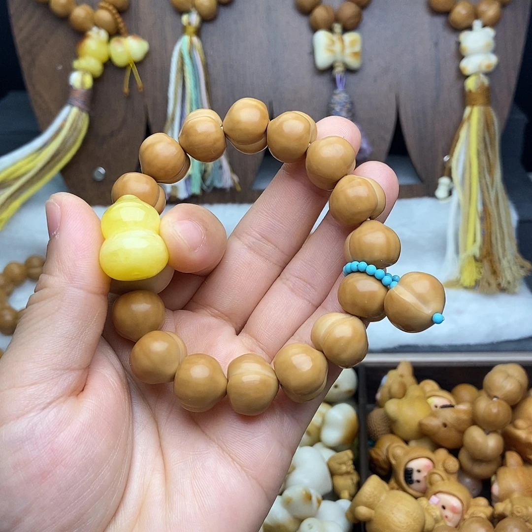 猴头核桃吊坠猴头手串葫芦跑环全品