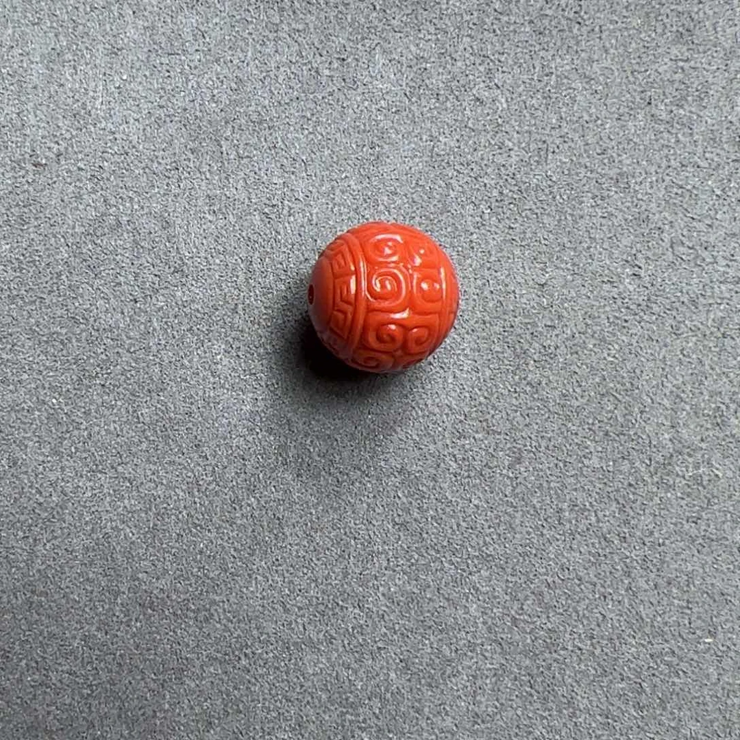 南红玛瑙13mm加单珠未镶嵌谁*