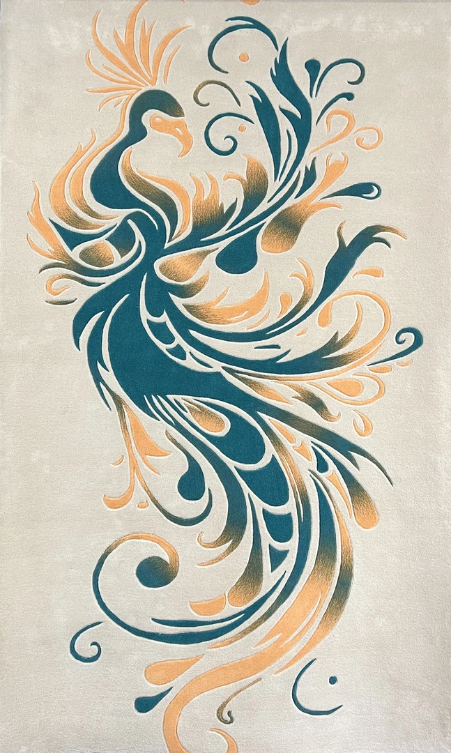 凤凰手工羊毛地毯客厅毯可定制