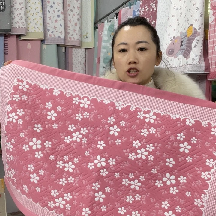 棉特价粉色雪花纯棉