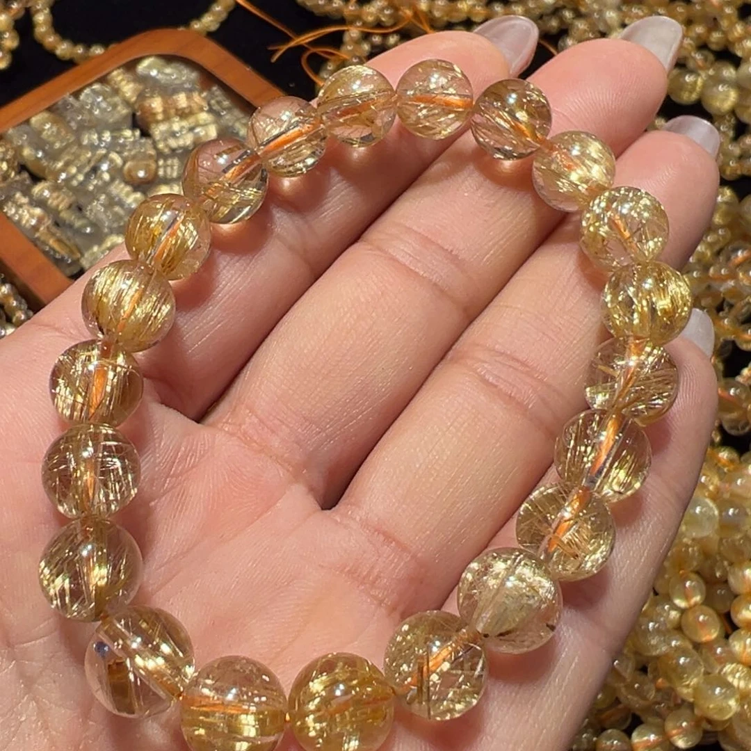 水晶手串未镶嵌施*发晶手串