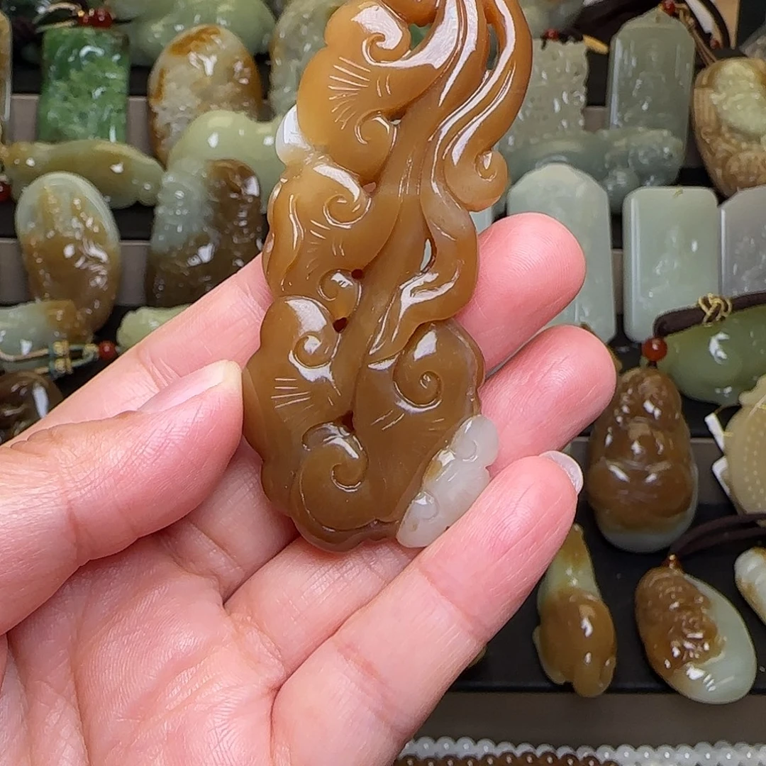 和田玉未镶嵌颈饰永***情
