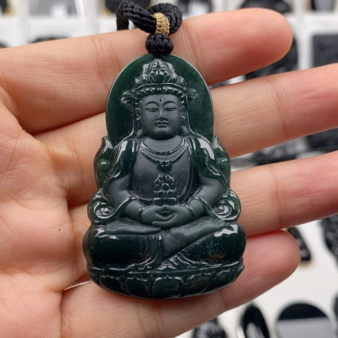 颈饰未镶嵌翡翠观音