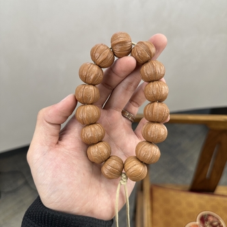 【铭舍 霸王龙】猴头核桃手持手串文玩木作-10.9