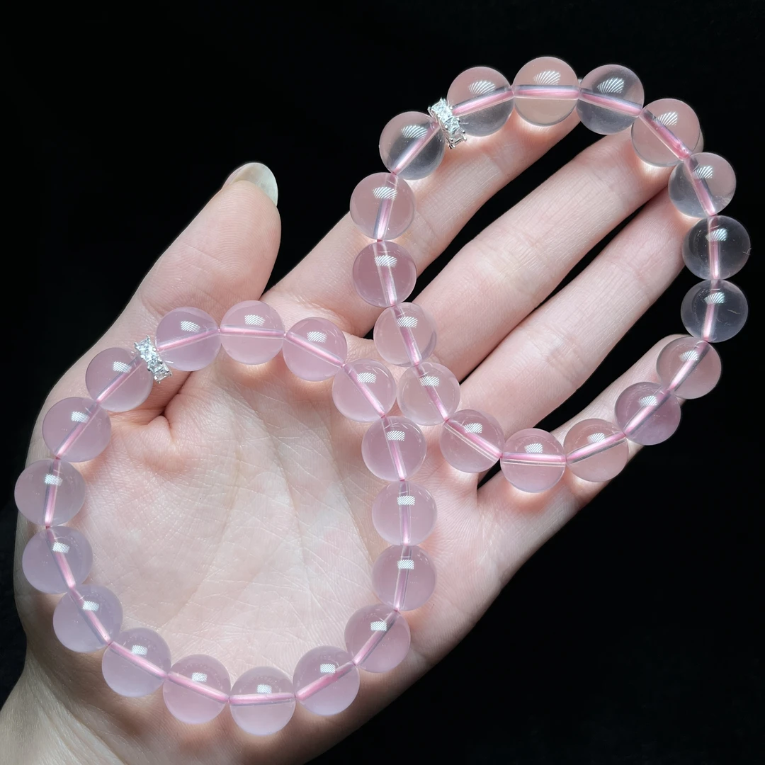 【云上叙】15  V44673-粉水晶DIY单圈手串-多样性发其一-11mm（东哥）