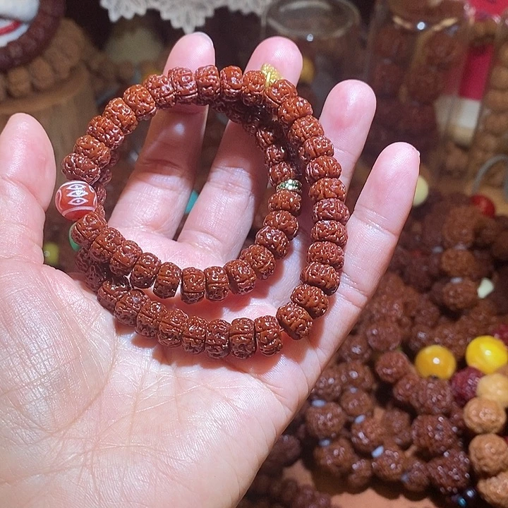 金刚菩提吊坠105玉华双圈藏切新品