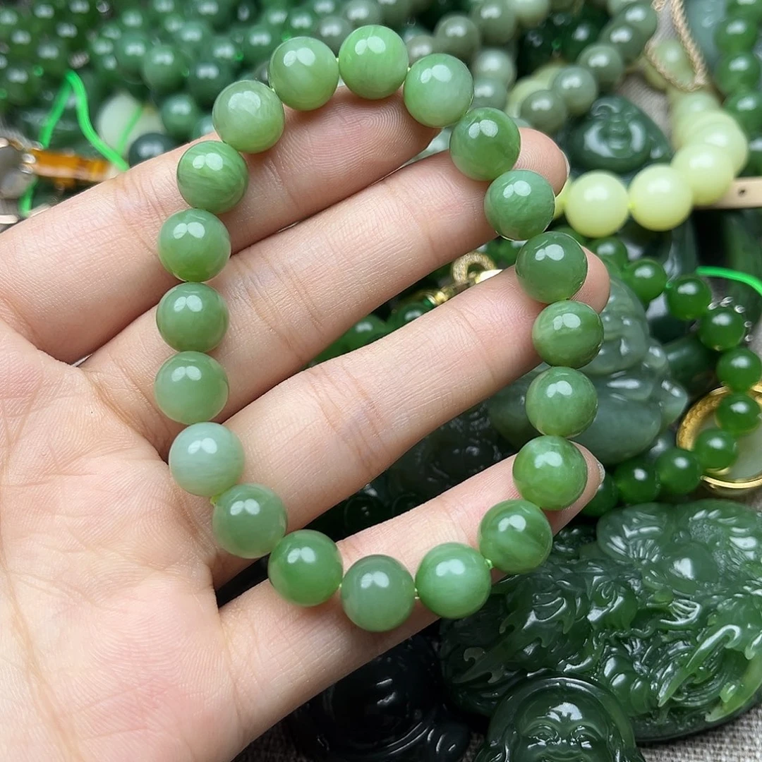和田玉（碧玉）未镶嵌手串