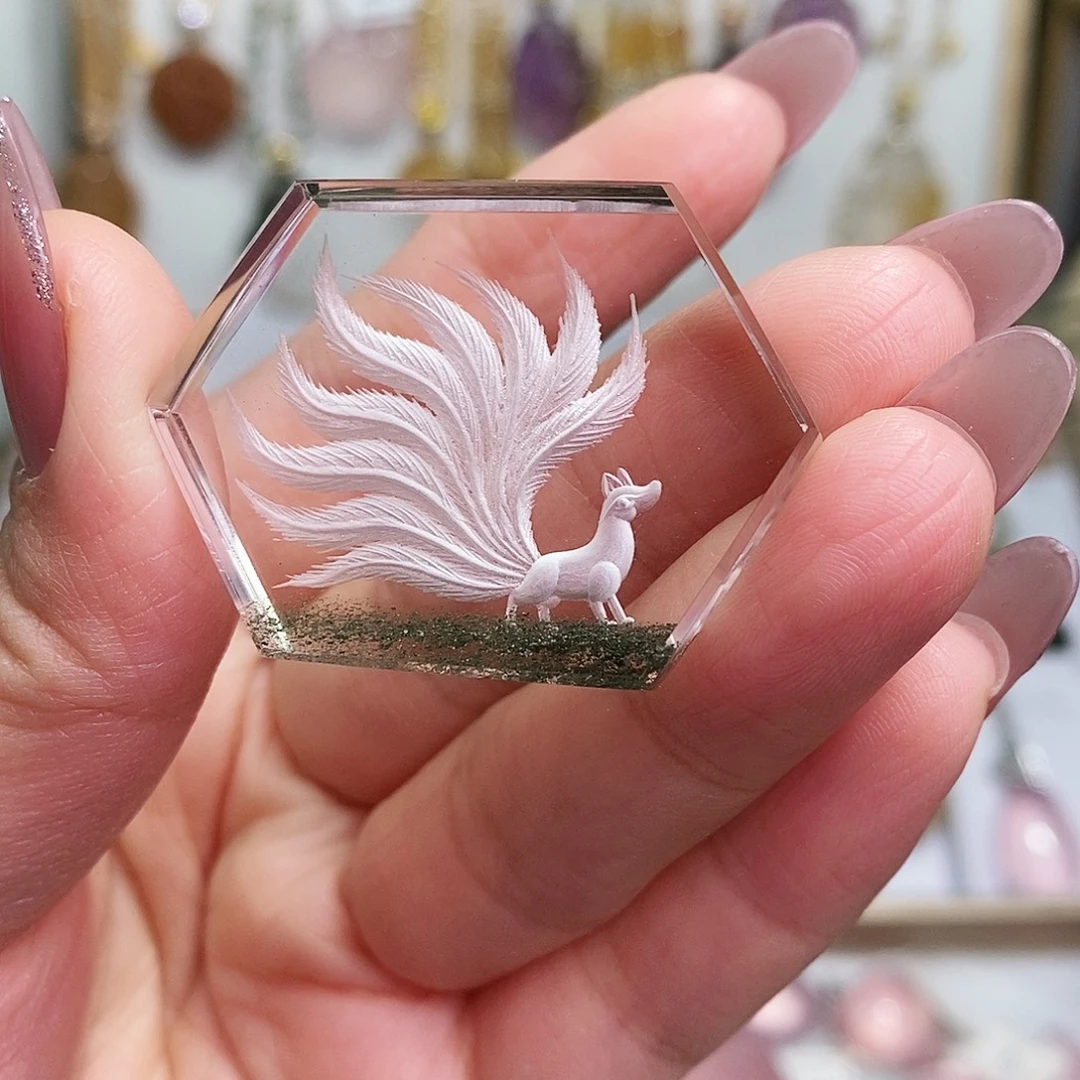 未镶嵌水晶吊坠(赠链)