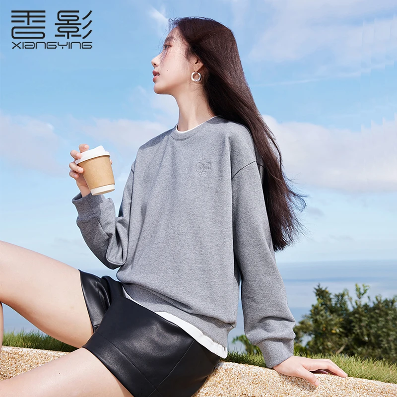 【金拐子专属】X843266卫衣香影百搭显瘦秋新款